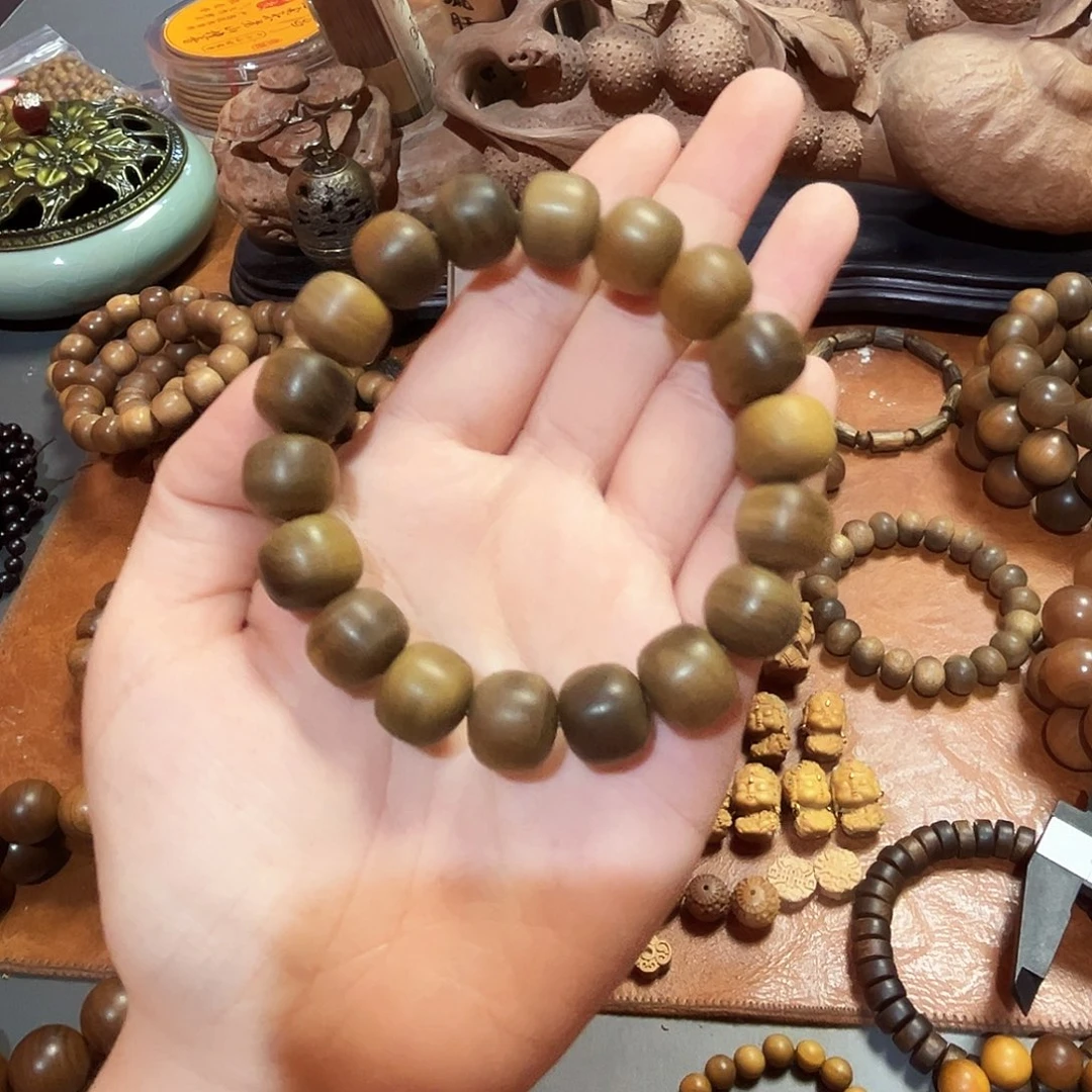 檀香木手串/手链11x13 半阴沉 药香/蜜甜