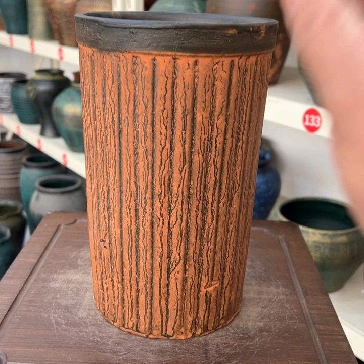 9.9-1瑕疵高24口15土黄直筒