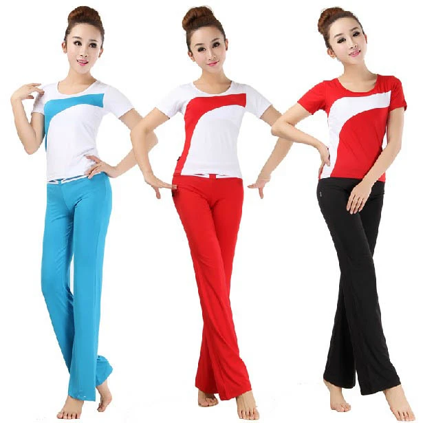 直播跳操服特价瑜伽套装健身服运动跑步练功跳舞形体训练服舞蹈服