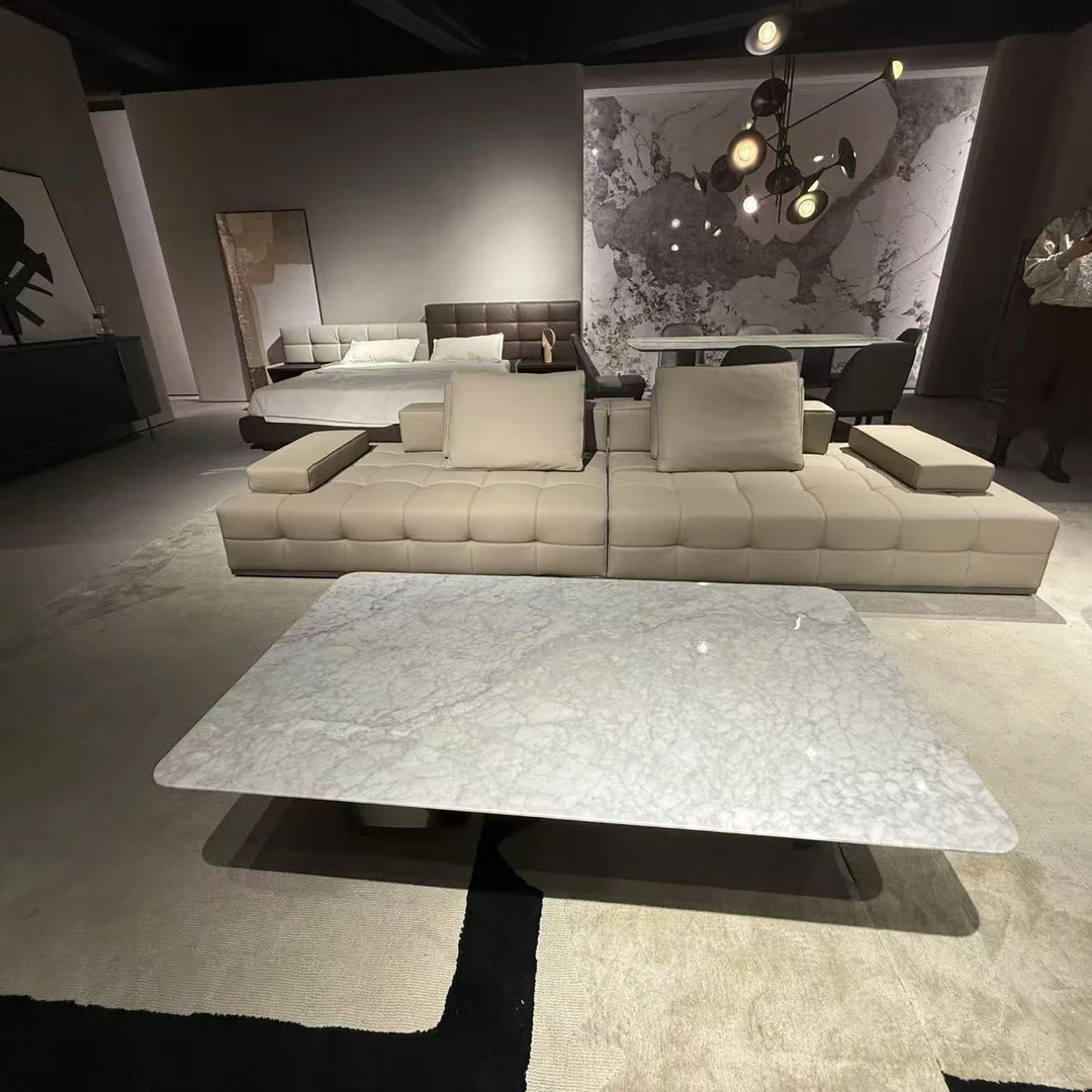 意式极简劳伦斯沙发3.36米全头层牛皮