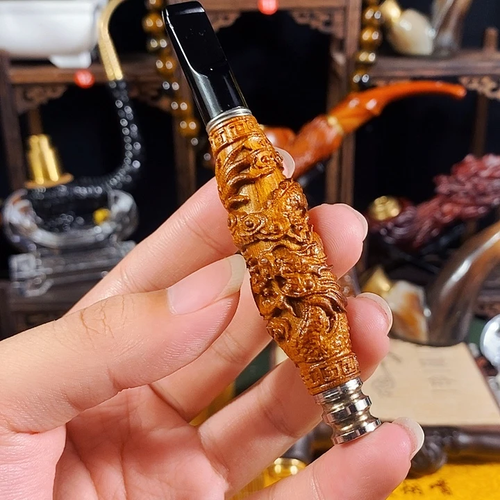 高端定制金丝楠烟嘴