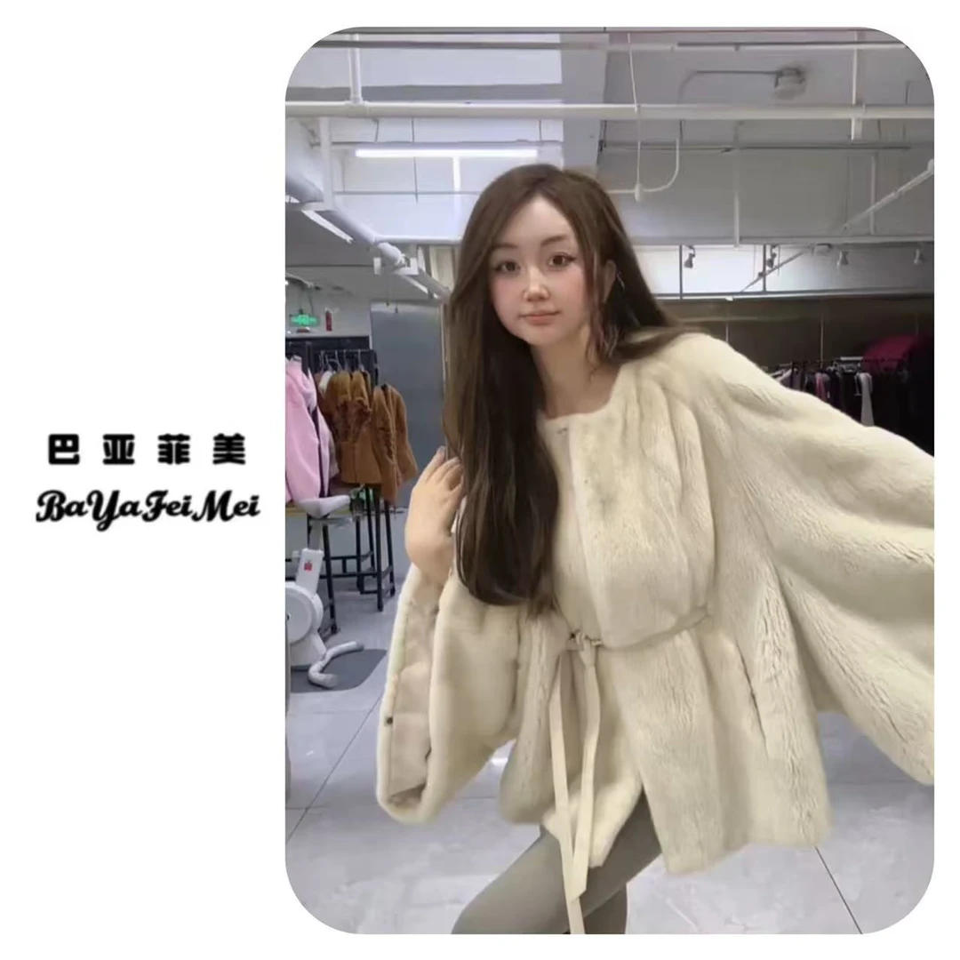 巴亚菲美/洋洋推荐/2025YY【‌雾隐貂绒】进口水貂皮草外套00125