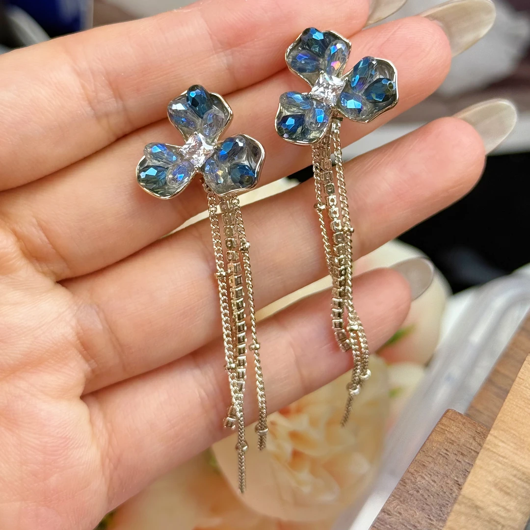 铜合金耳饰 A346 春夏气质简约精灵温柔气质优雅女神时尚耳环