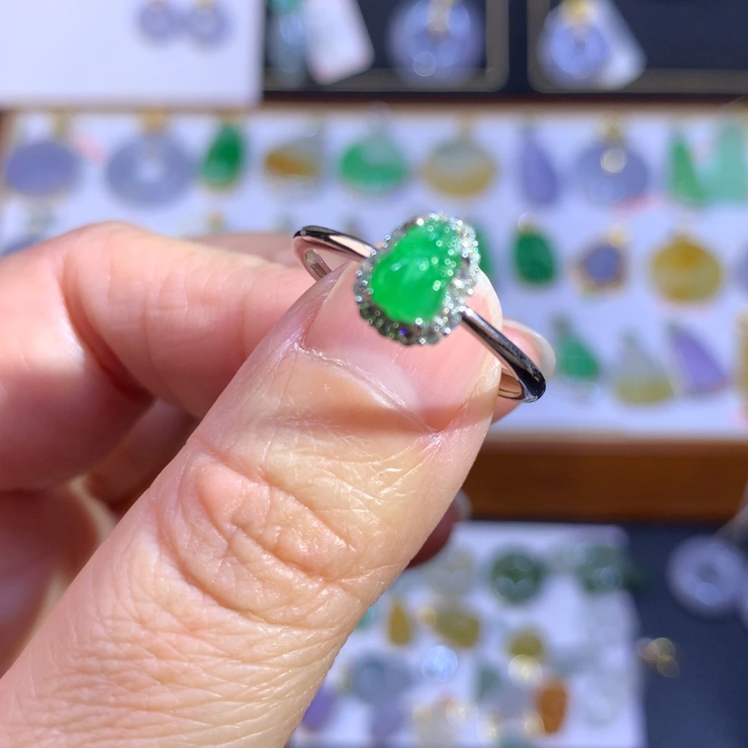 翡翠银S925镶嵌颈饰