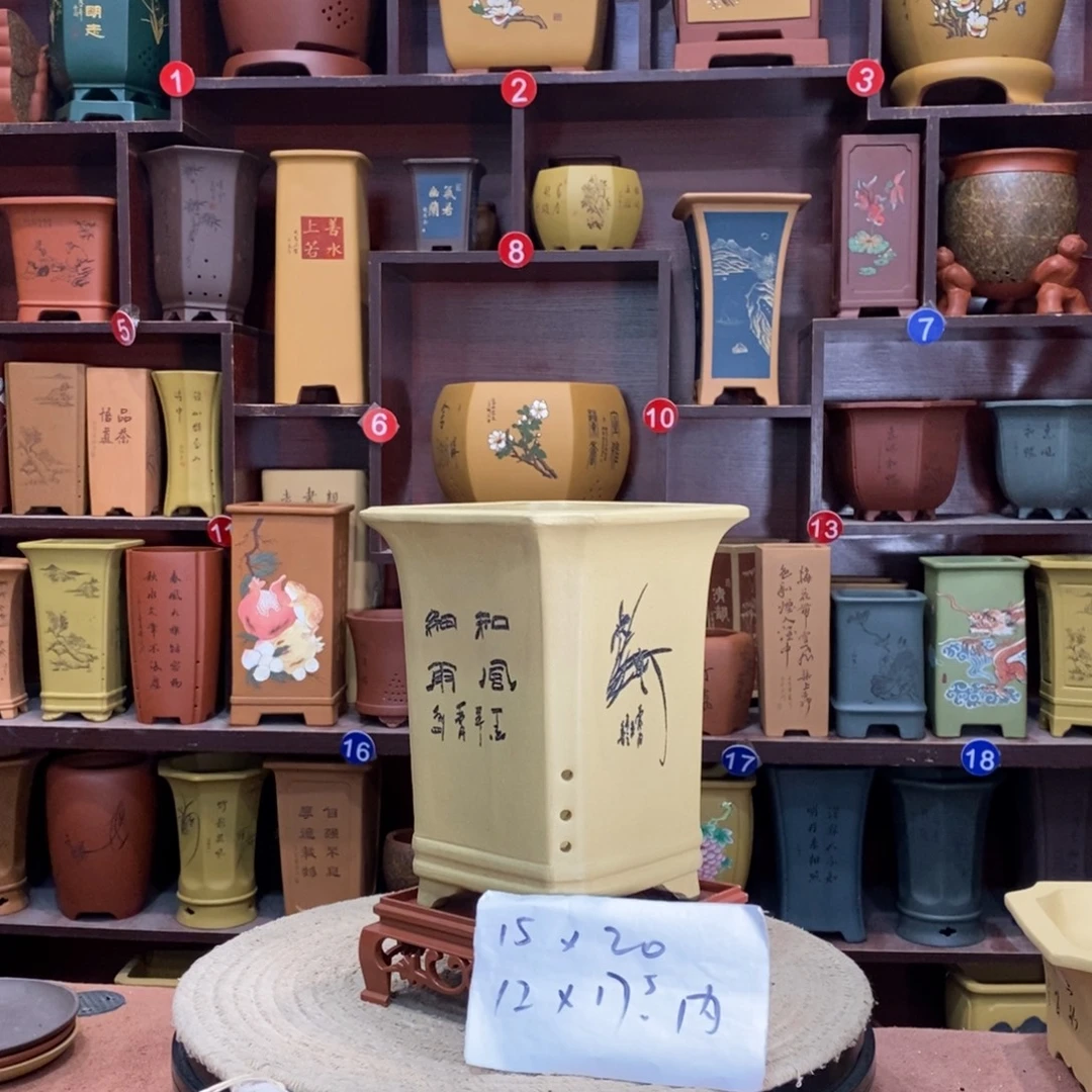 紫砂艺术紫砂花盆