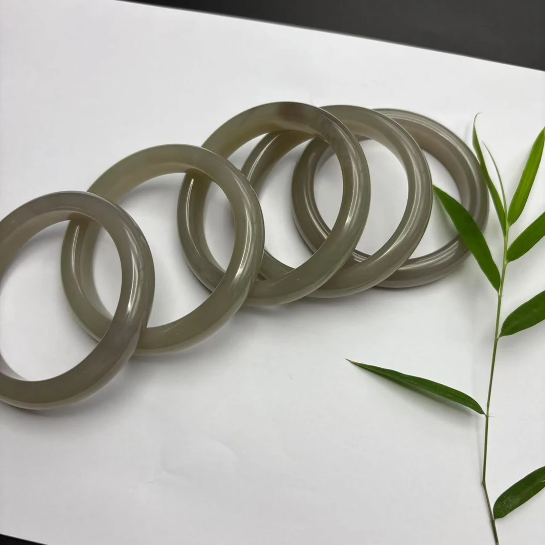 【赵伟苏州】和田玉手镯小轮胎镯 紫罗兰色冰润（多样性发货 发其一）