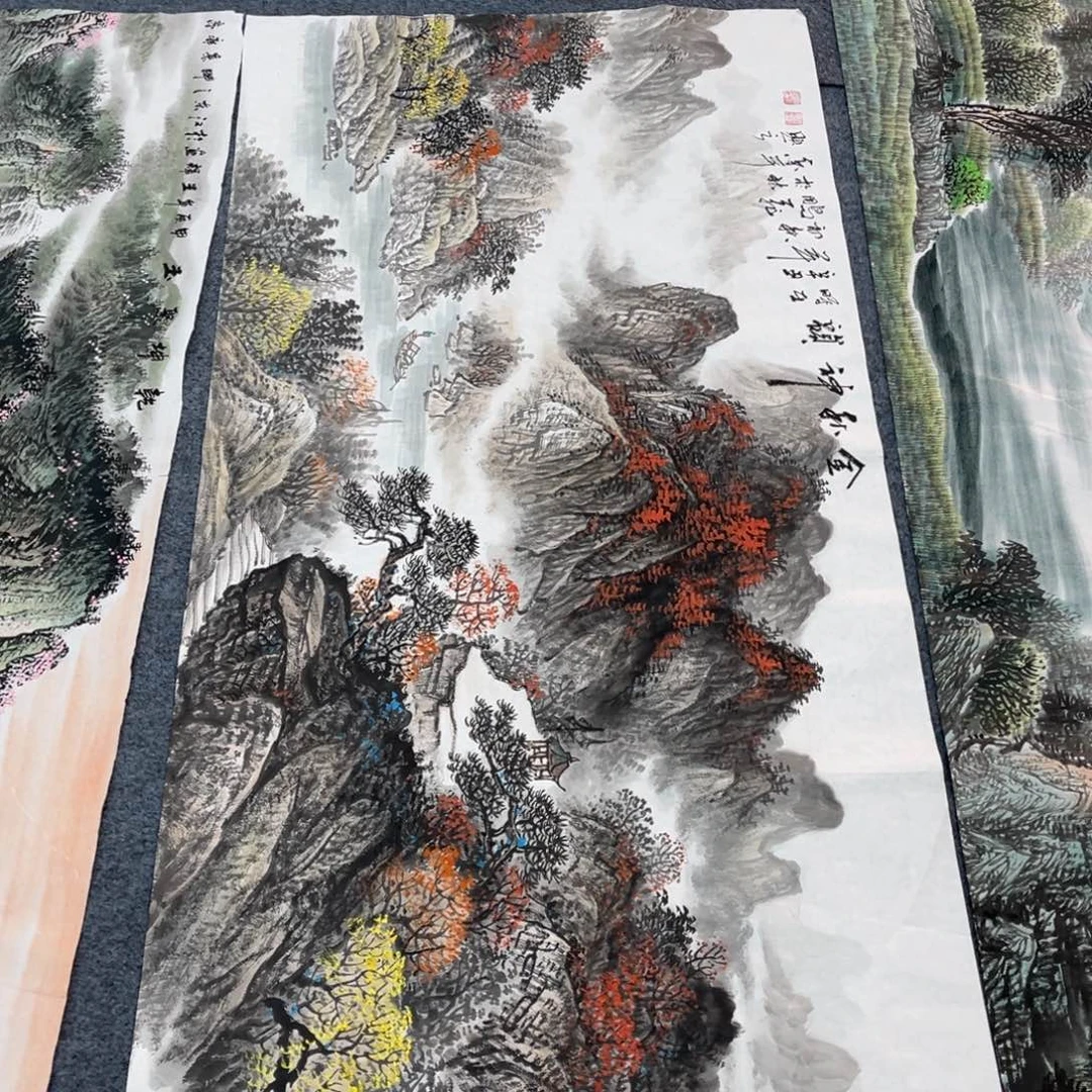 国画宣纸手绘，手工作品