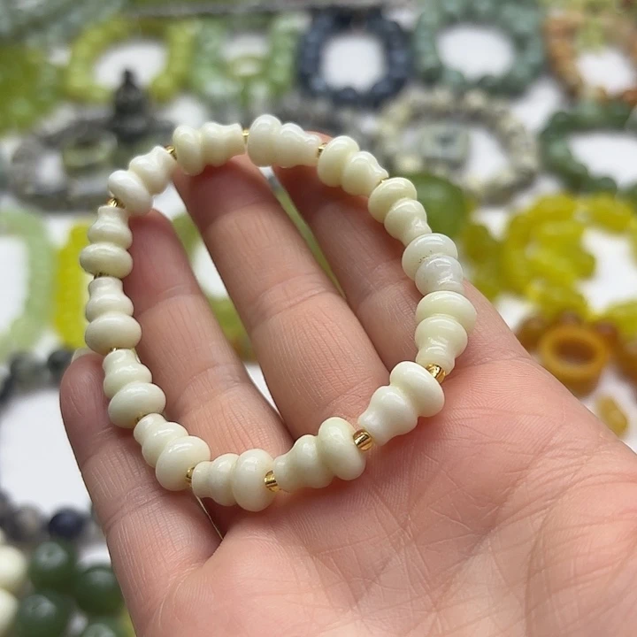 蛇纹石玉未镶嵌手串