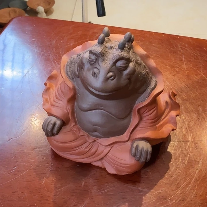 w***_茶宠紫砂雕塑瑕疵茶宠