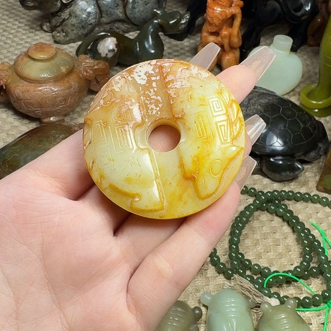 白玉菩提吊坠挂件