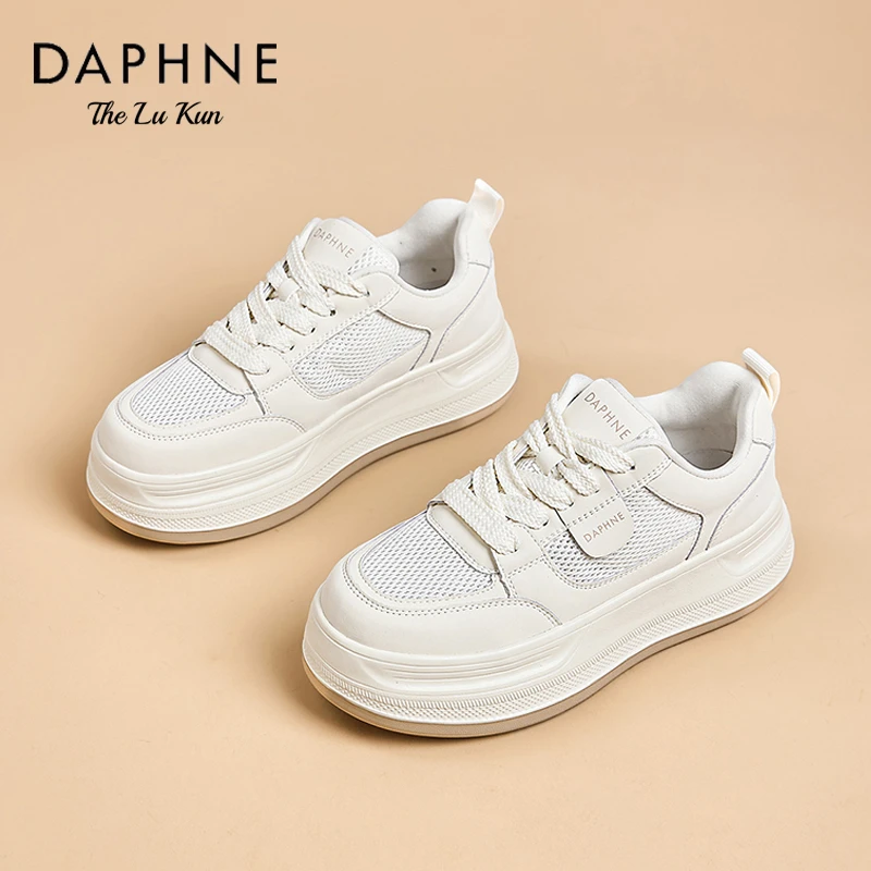 Daphne达芙妮2025夏季透气舒适轻便百搭时尚休闲鞋百搭厚底板鞋AM