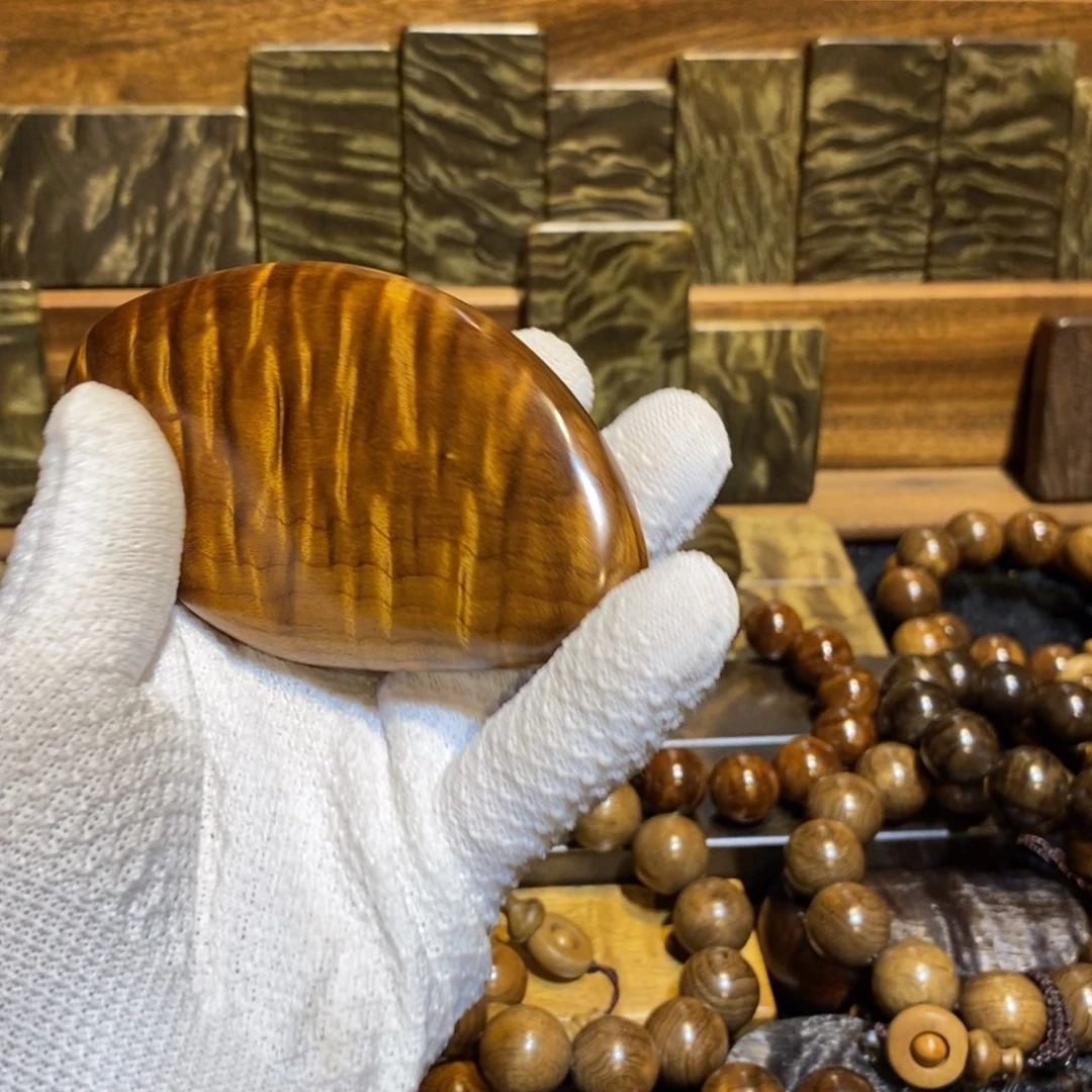 飞***5阴沉木阴沉金丝楠木手把件