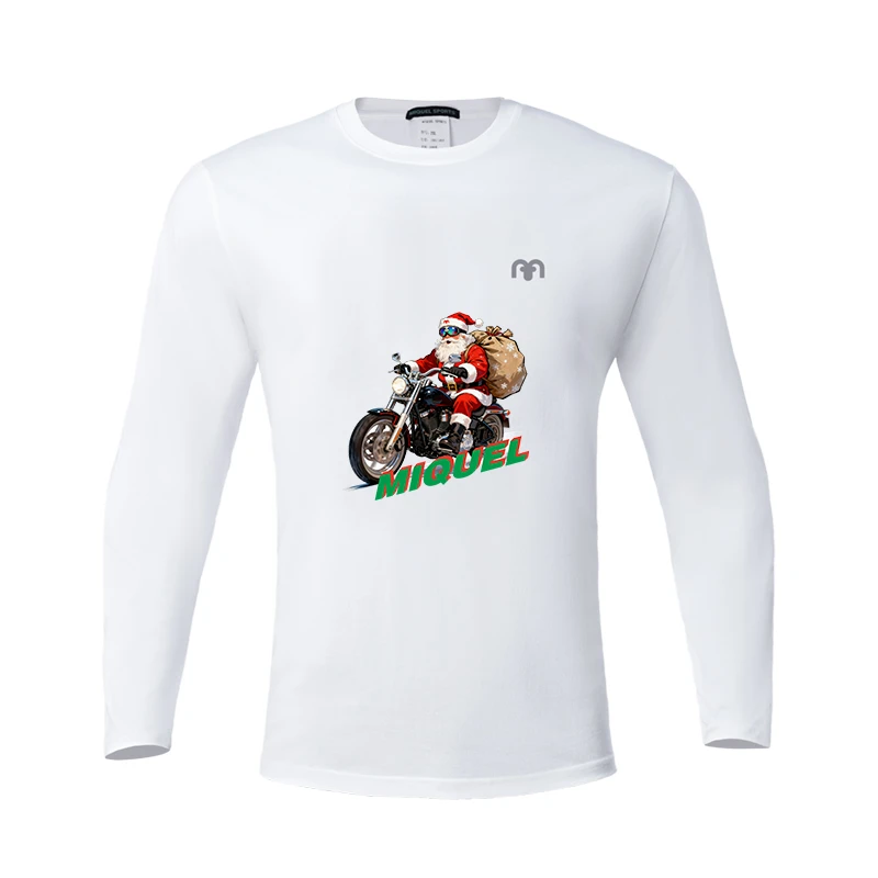 MIQUEL米盖尔长袖T恤打底衫 新年款运动休闲圆领套头衫柔软亲肤