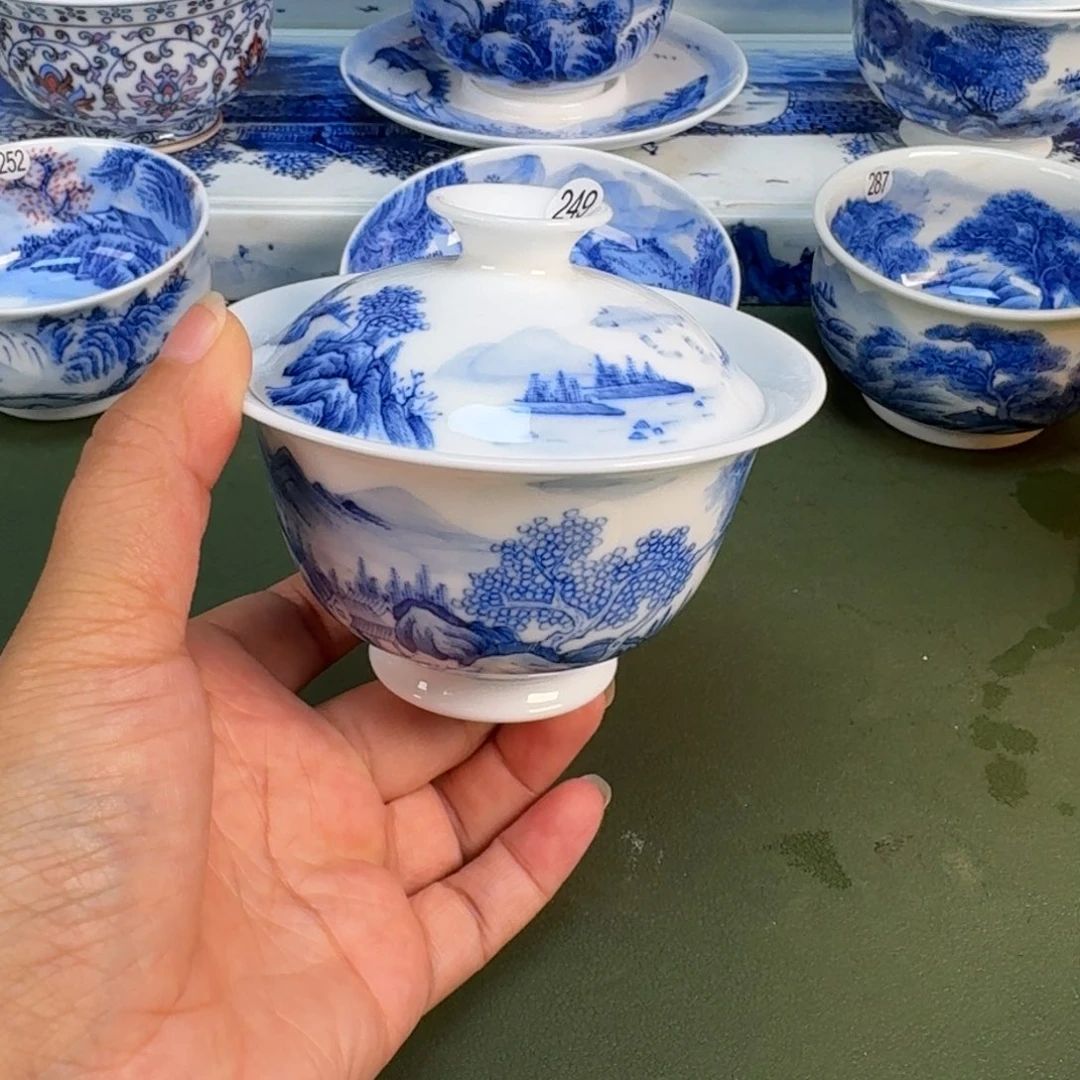 景德镇纯手绘茶具圆圆249