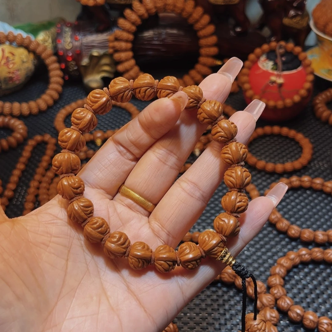 手串桃核13精品小金豆手持