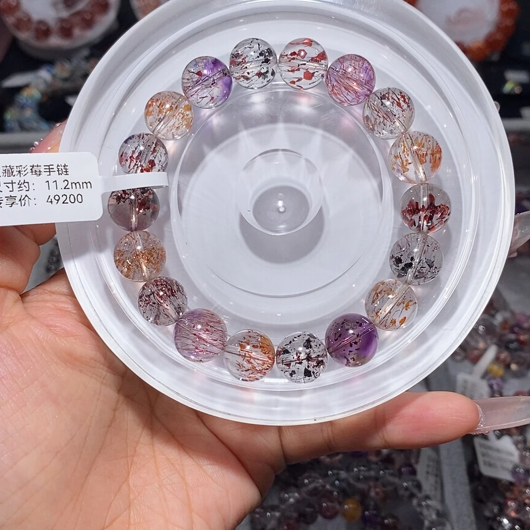 水晶手链未镶嵌彩莓超七