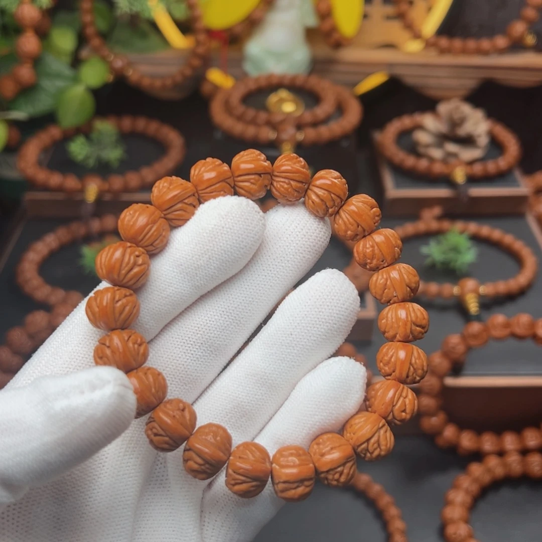 吊坠桃核1.2火麒麟手串