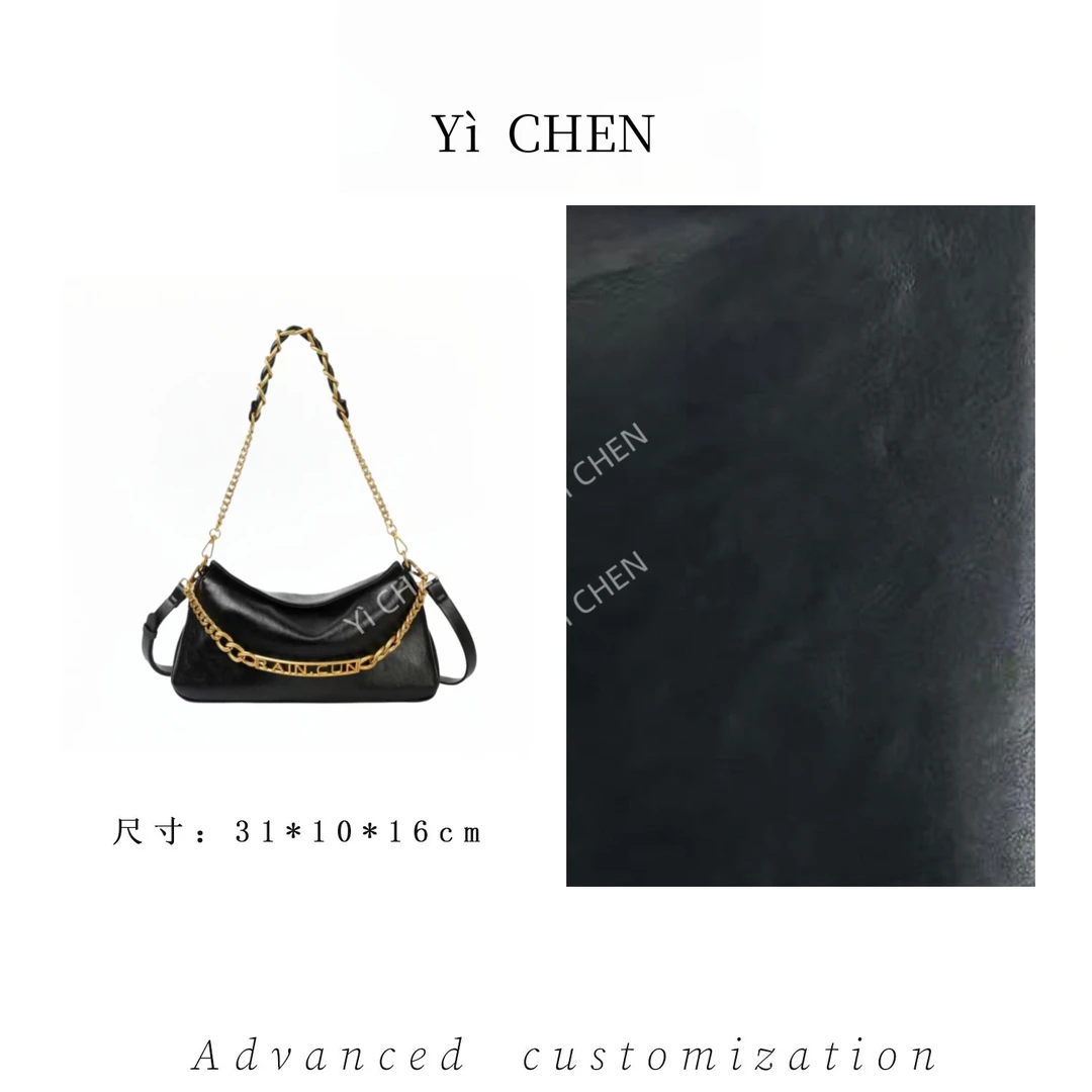 【Yì CHEN】BF-66603-黑色 简约时尚女士新款轻奢单肩斜跨包