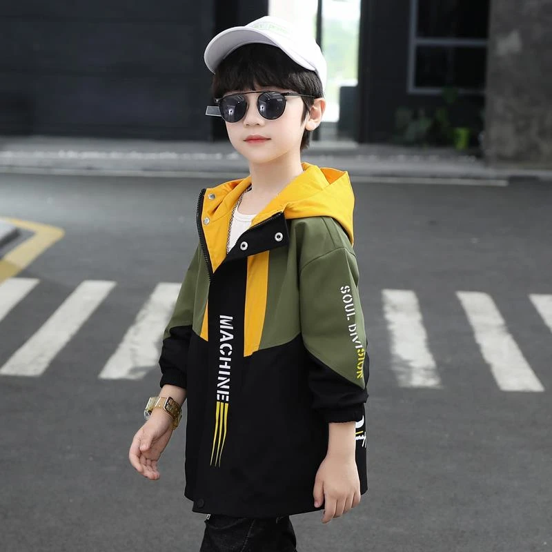 巴拉巴拉童装适用男童外套春秋款2025新款中大童儿童风衣时髦加绒