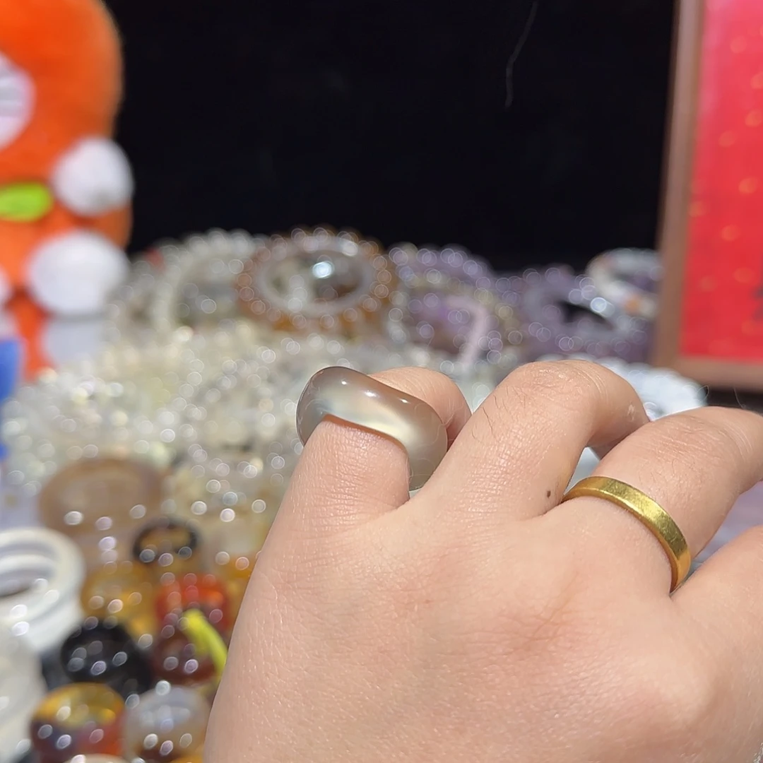 玛瑙/玉髓未镶嵌戒指