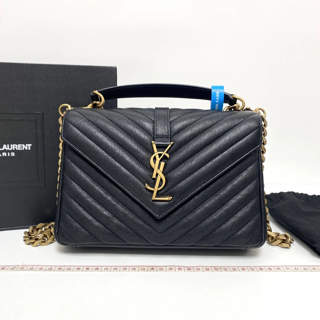 99新 YSL/圣罗兰 桔夕 圣罗兰黑金邮差 THQW319