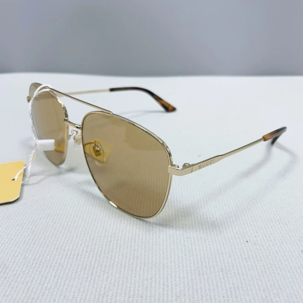 95新 GUCCI/古驰  香槟色墨镜 1871 4196