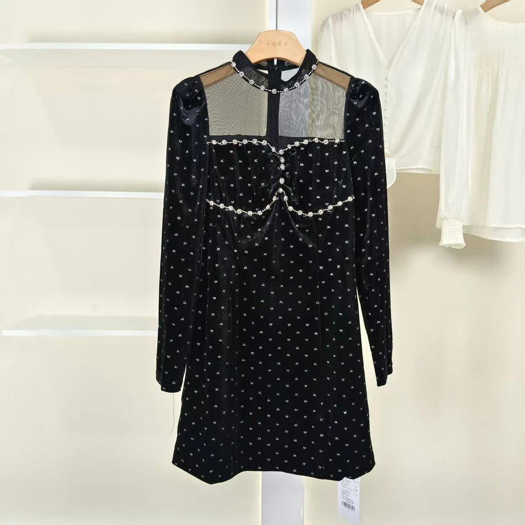 麦迪尚品【遥】5090891 淑女系长袖连衣裙春秋女装专柜撤柜正品