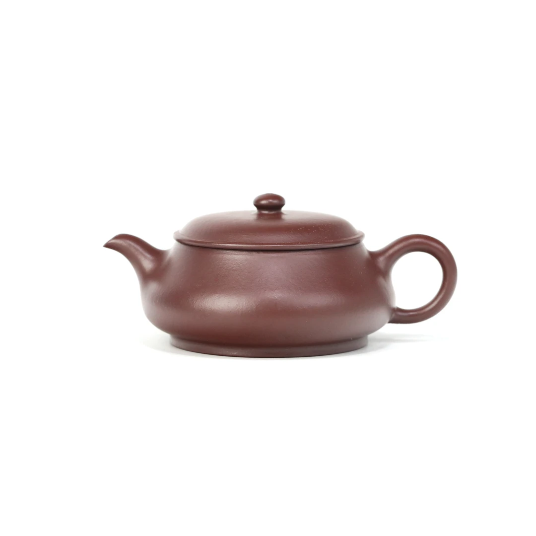 XT明炉壶130cc原矿紫朱泥手工宜兴紫砂壶精工圆壶大口径小品茶壶