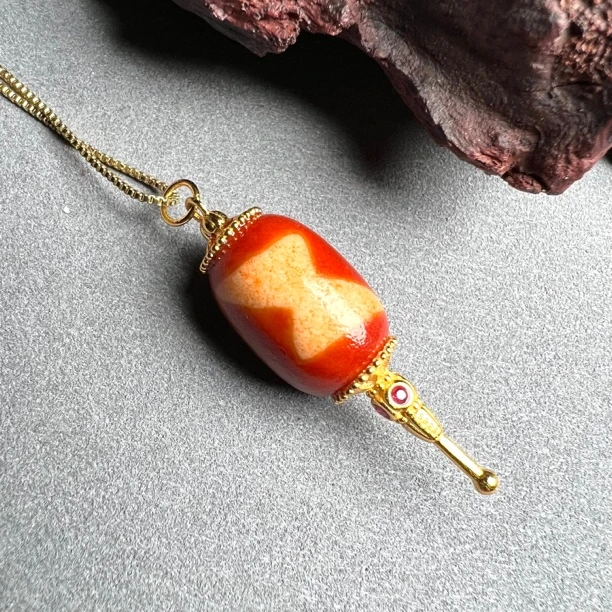 【艺心珠宝】玛瑙五眼闪电吊坠多样性发货/发一件T09042