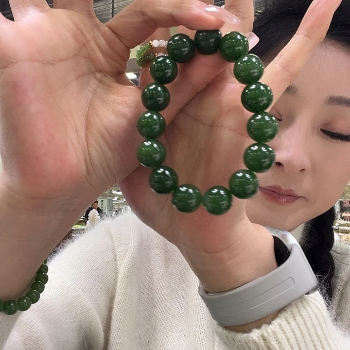 和田玉未镶嵌手链