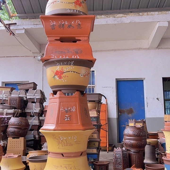 紫砂花盆紫砂花盆