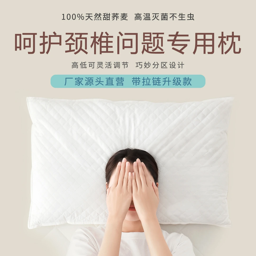 【清仓款介意勿拍】荞麦枕头A类纯荞麦枕卧室枕头枕芯荞麦壳枕头