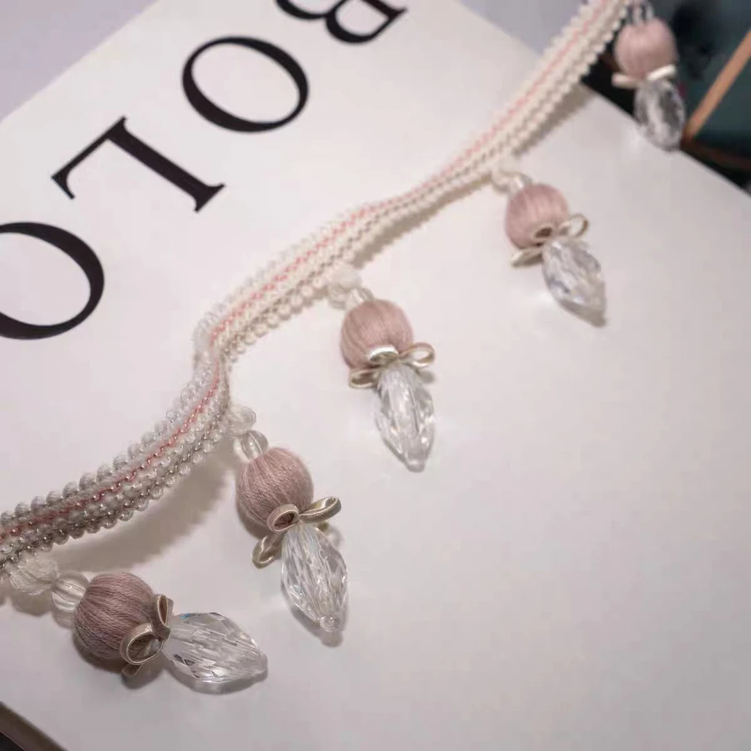 水溶水晶吊穗窗帘花边装饰辅料