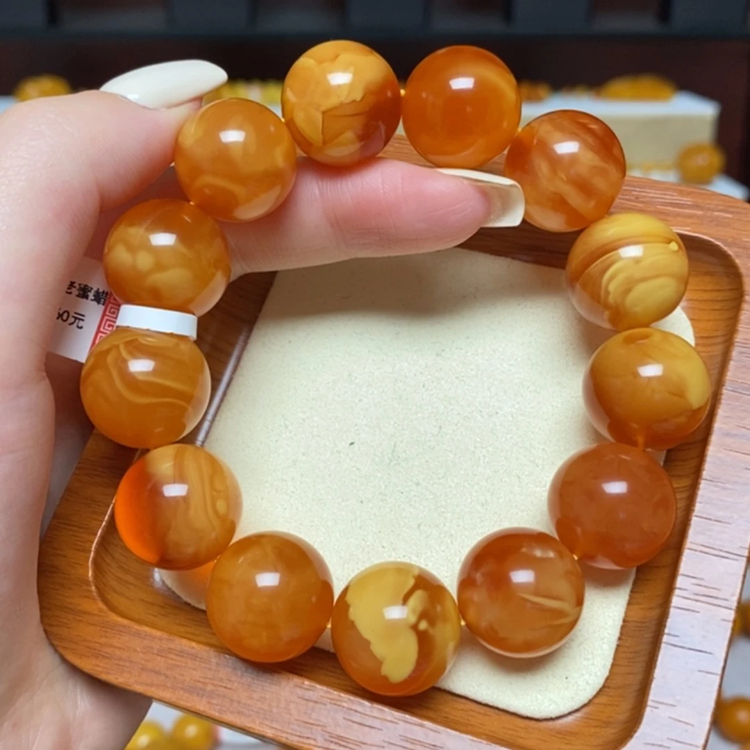 【闪购商品】未镶嵌蜜蜡手链手串