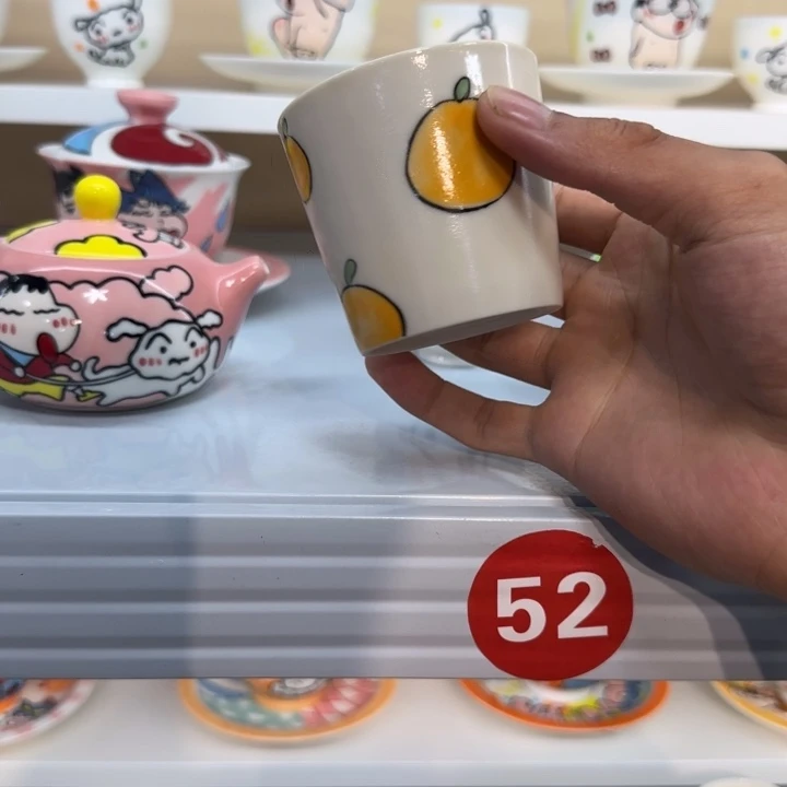 高温釉下彩纯手工手绘陶瓷
