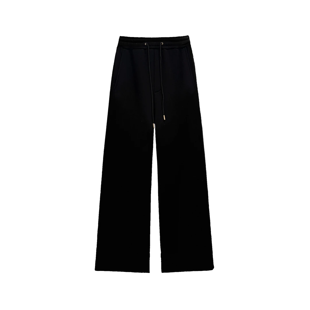 朗尼芬迪男女同款简约小怪兽印花运动微阔休闲裤73F9174351