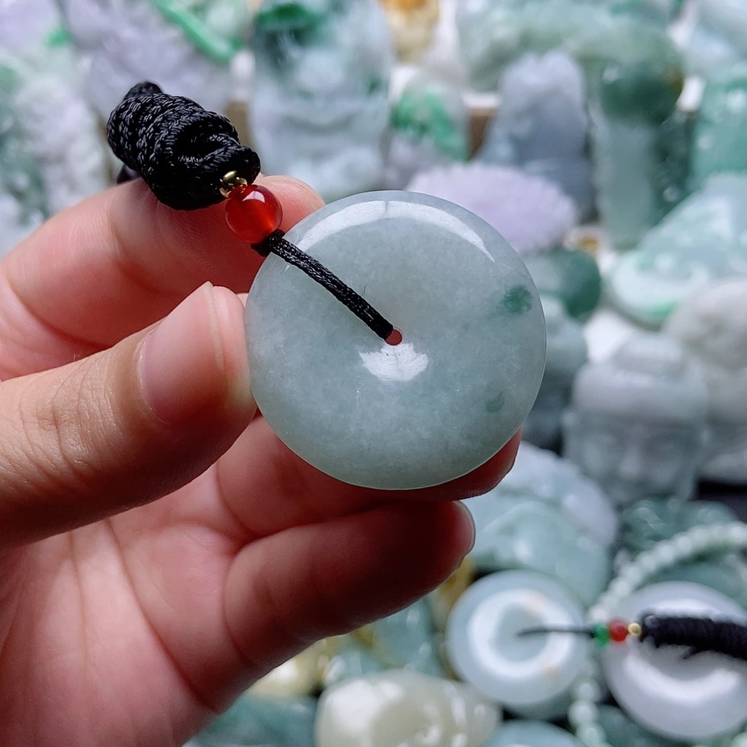 翡翠未镶嵌吊坠(不含链)1