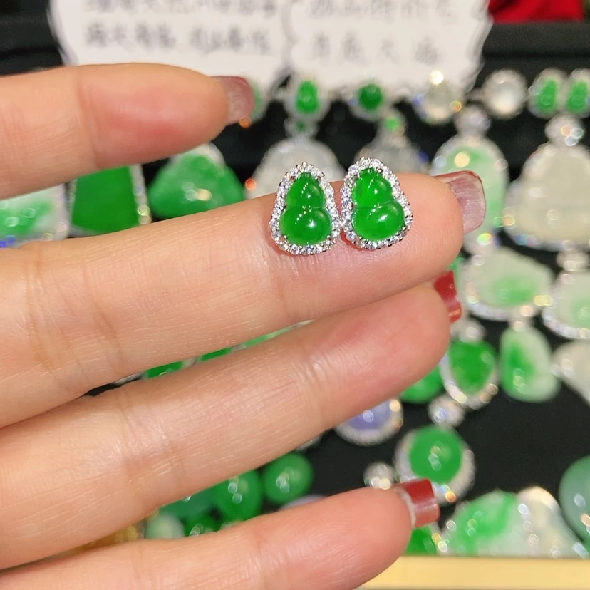 【闪购商品】未镶嵌翡翠耳饰天然翡翠