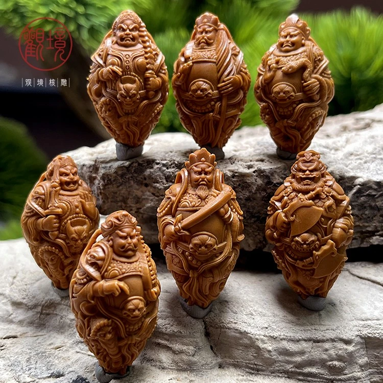 1【镇天神将——云海】橄榄核手串男士文玩手串精工收藏橄榄核雕