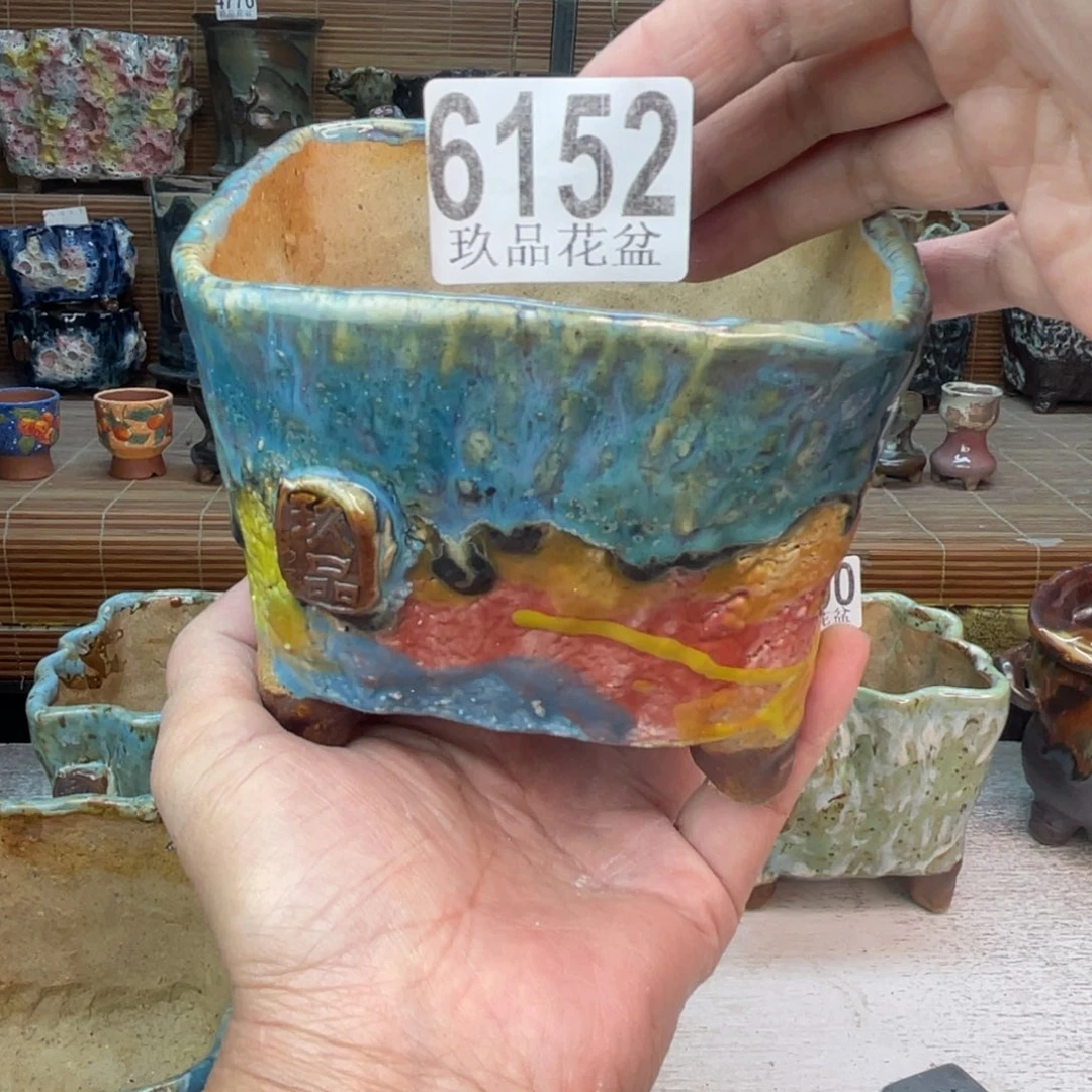 手工花盆默认瑕疵完美者勿拍