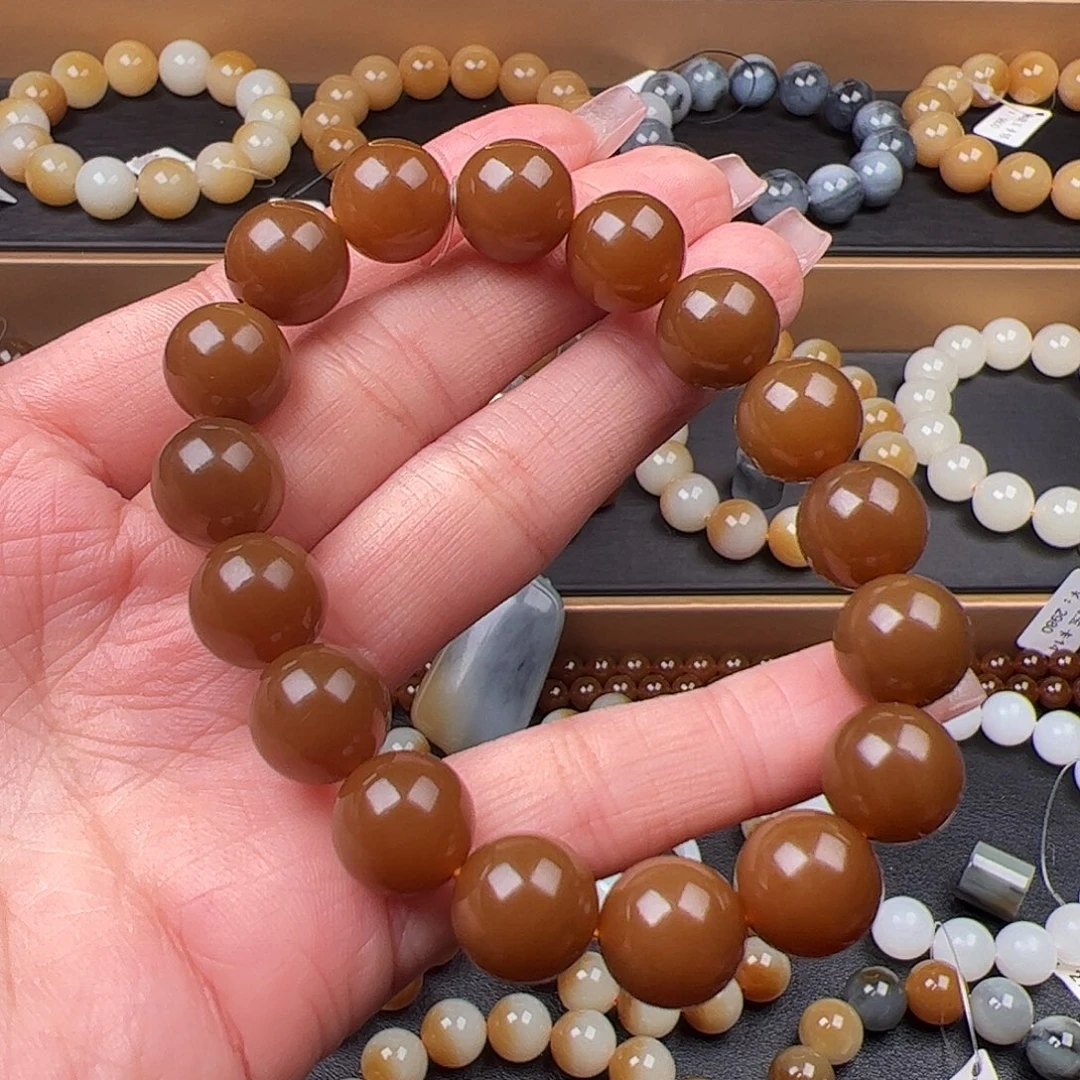 和田玉未镶嵌手链卡12