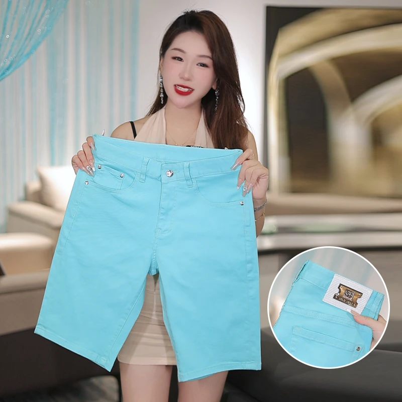 2025新款高端牛仔短裤男夏季薄款中裤潮流帅气百搭休闲男生五分裤