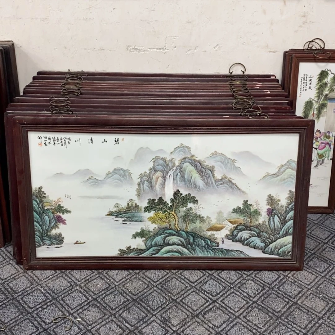 瓷1.2*66*1景德镇瓷板画柴窑烧制