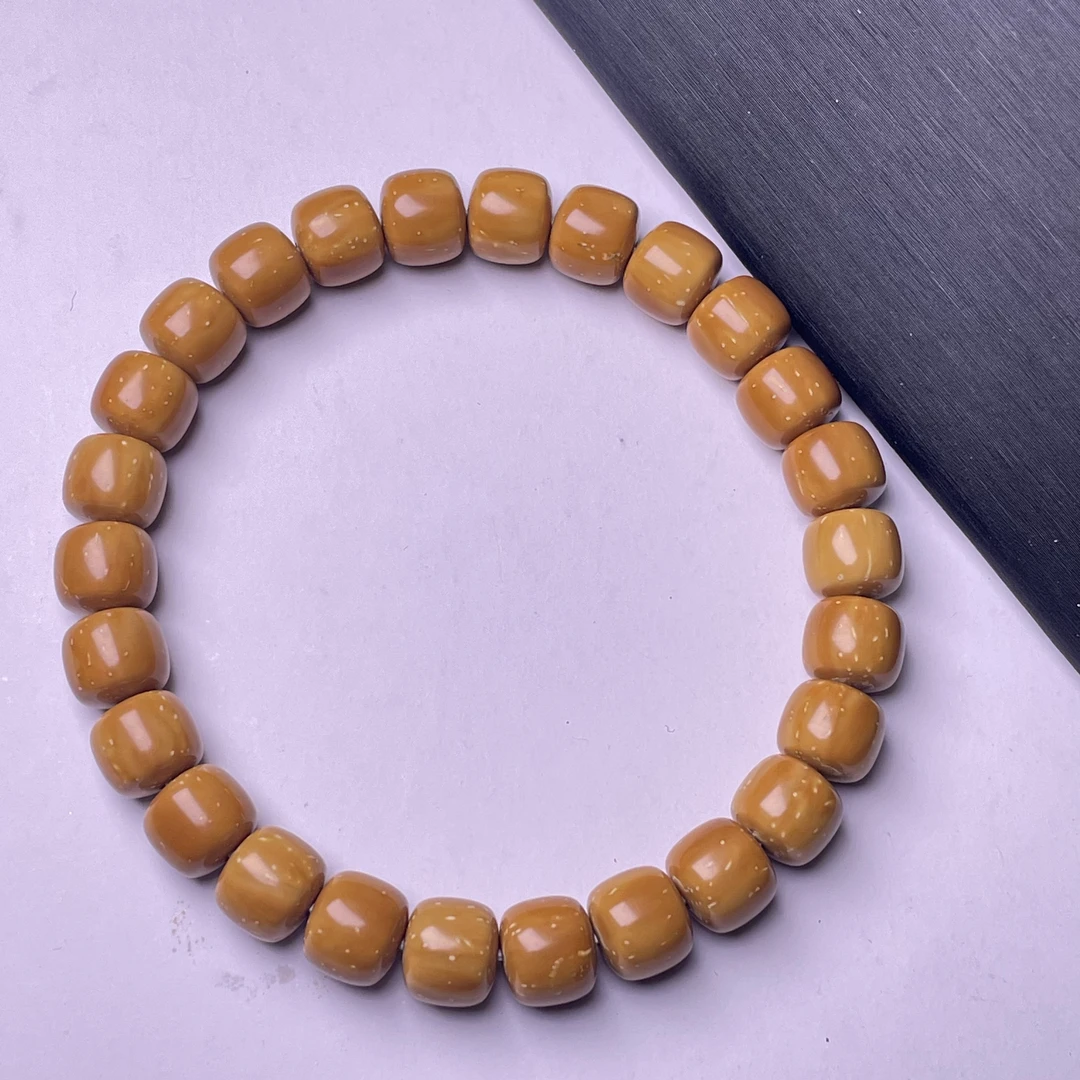 尚韵文玩高货精品精工紫金鼠实心老型手串9X8mm实心紫金鼠手串