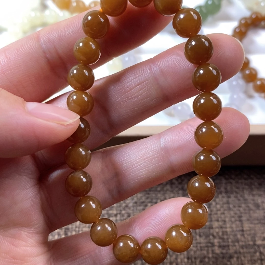 冒***～和田玉未镶嵌手串