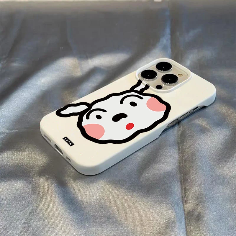 小白头像半包款软壳适用苹果16/15promax手机壳iphone14/12/11/13