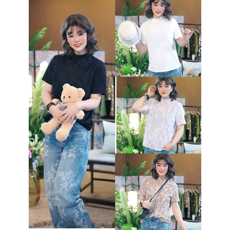 【极简风亲肤真丝打底】新款夏季清爽透气休闲百搭上衣