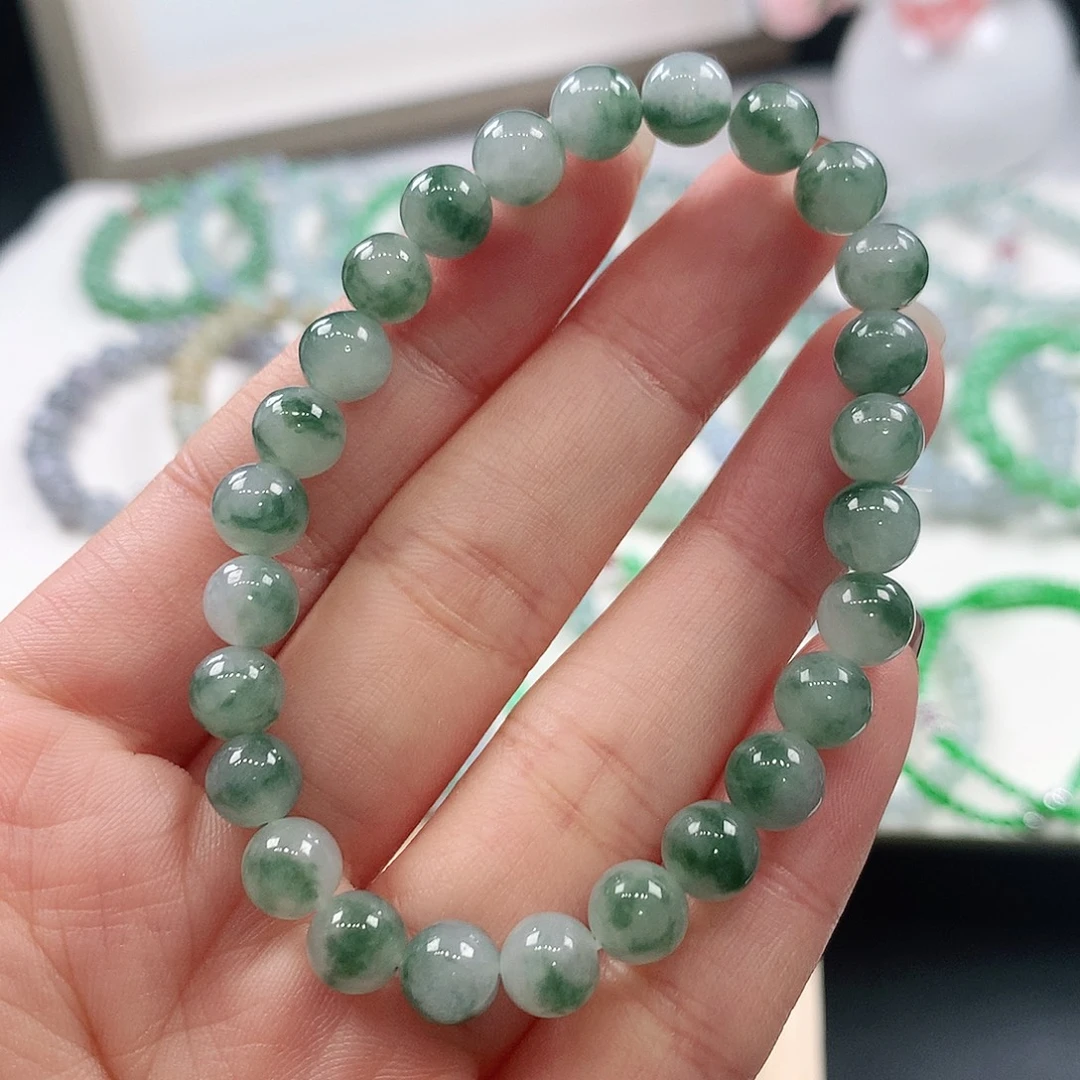 翡翠未镶嵌手链7mm