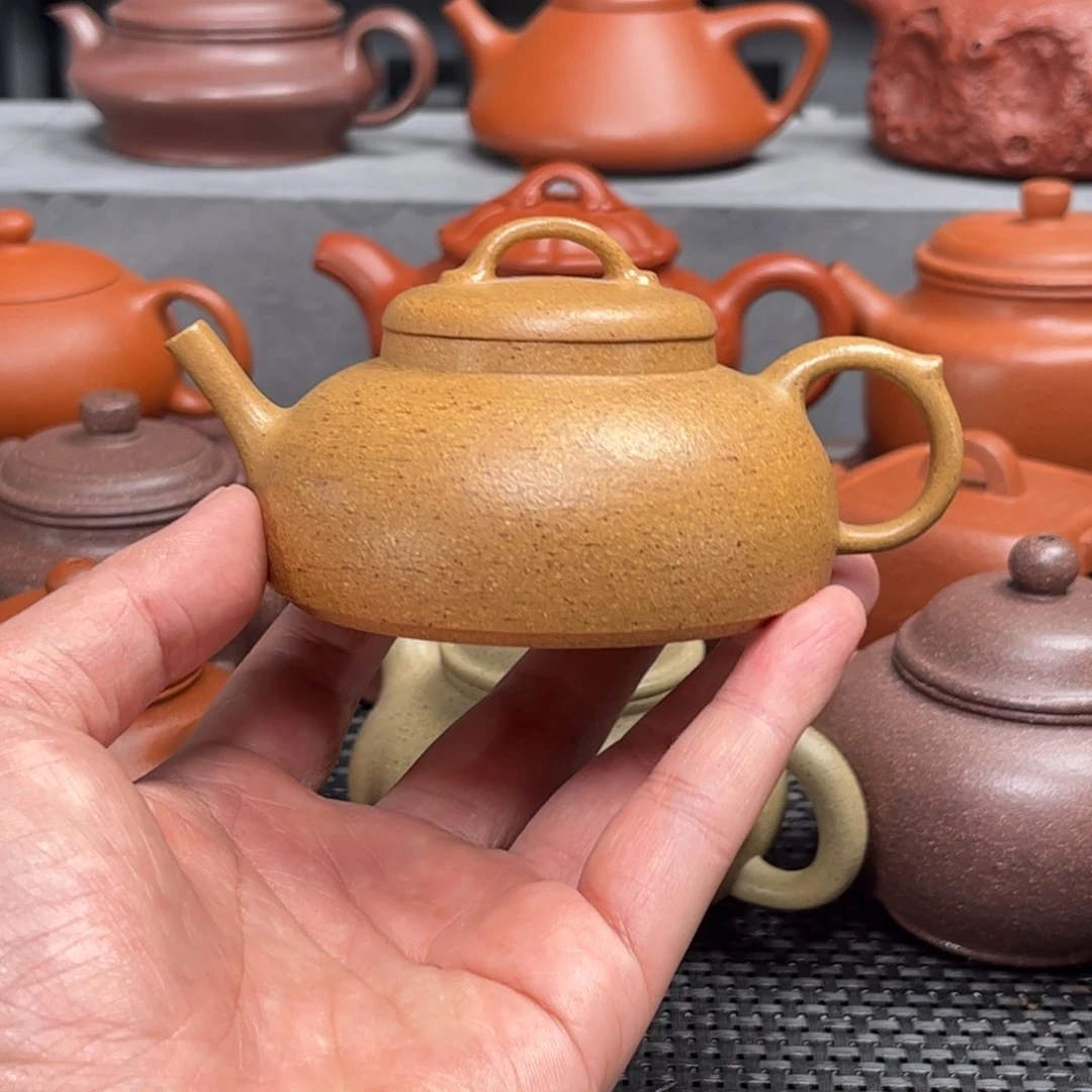 紫砂茶壶紫砂艺术茶具套装黄金段