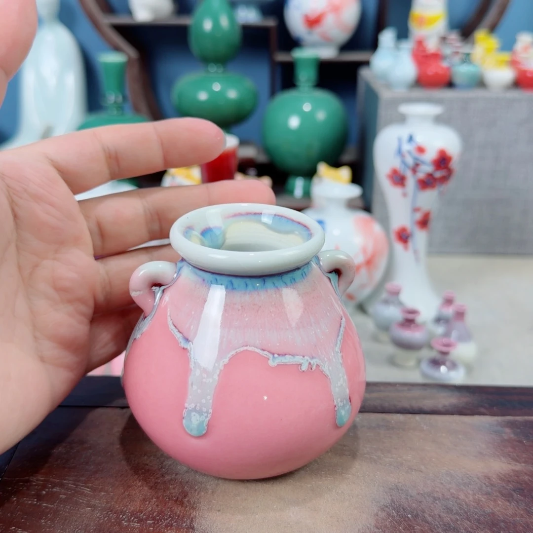 陶瓷手工小花器摆件